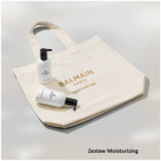Zestaw Balmain Hair Moisturizing Szampon 300 ml + Moisturizing Conditioner 300 ml + Torba Plażowa
