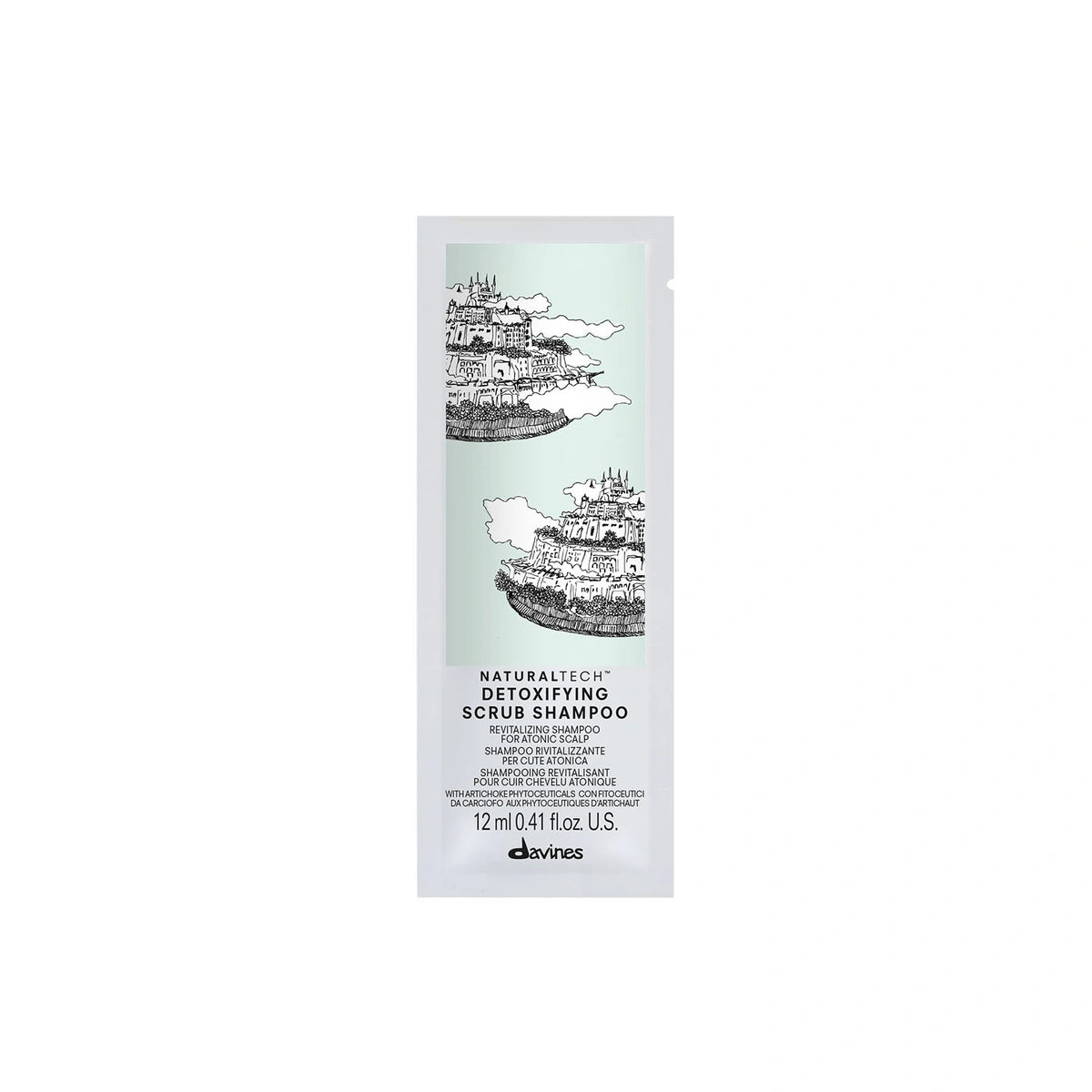 DAVINES NATURALTECH szampon do włosów i skóry głowy Detoxifying Scrub Shampoo