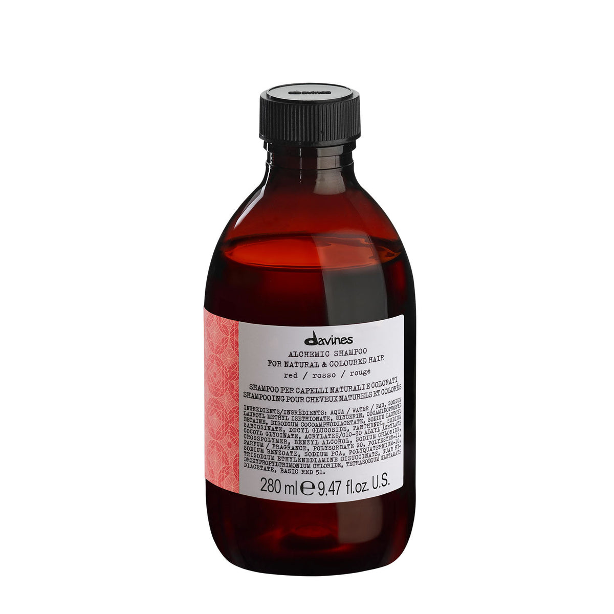 DAVINES DAVINES ALCHEMIC Shampoo Shampoo Red 280 ml — Inhaltsstoffe i ocena