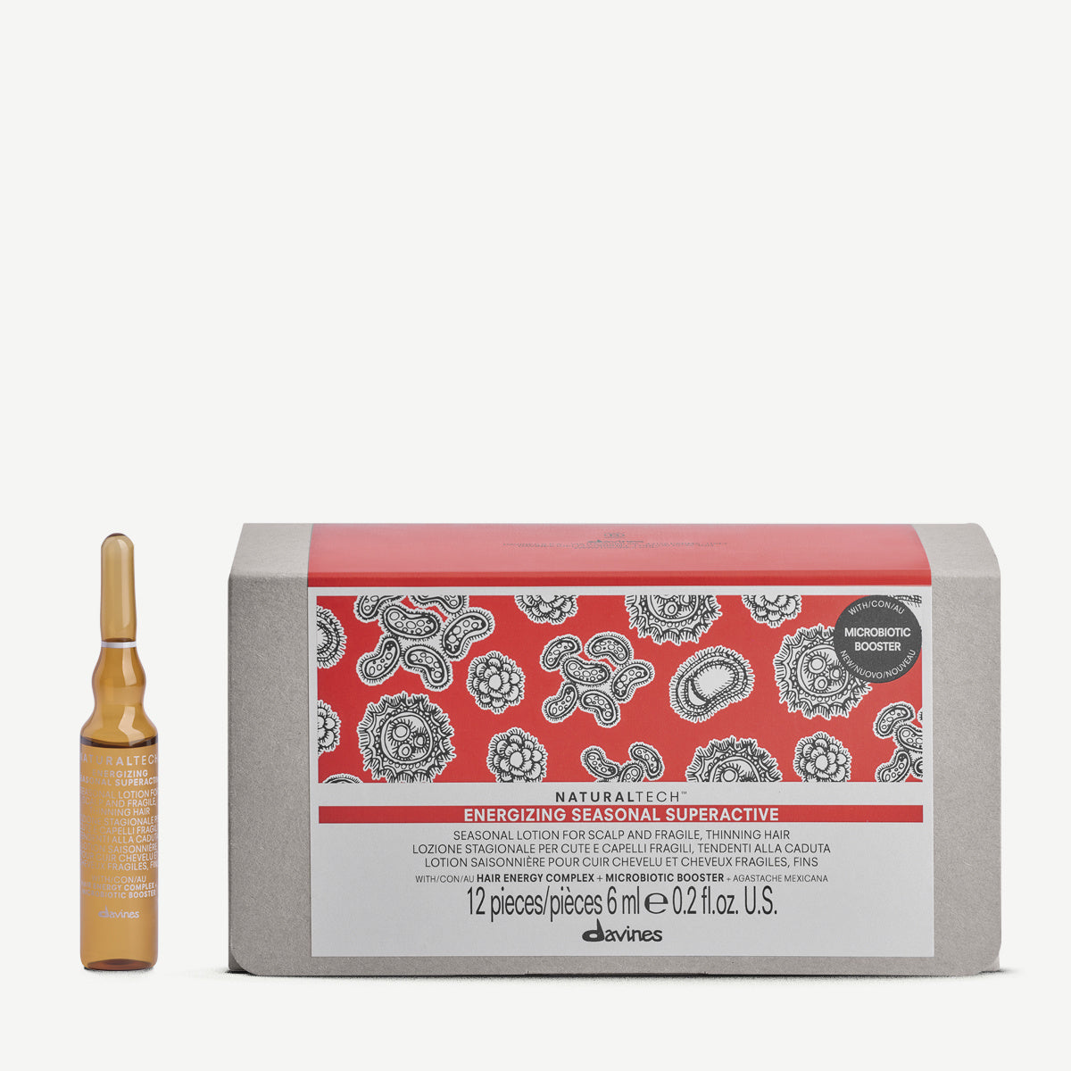 DAVINES NATURALTECH lotion do skóry głowy Energizing Seasonal Superactive 6x12 ml