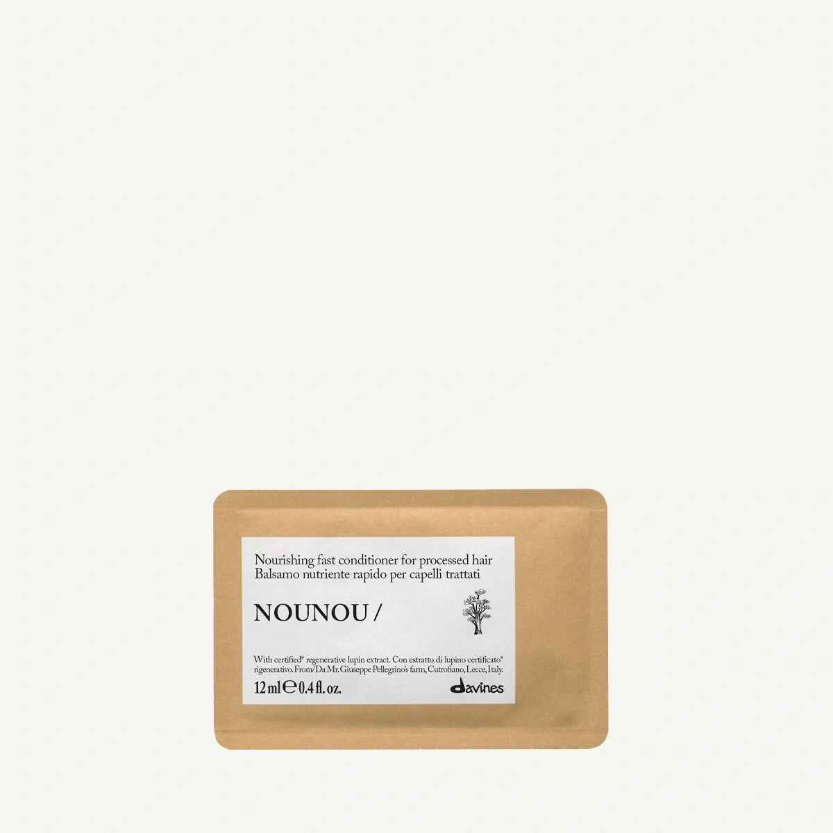 Davines NOUNOU Conditioner 12 ml – regeneracja, wzmocnienie i łatwe rozczesywanie włosów