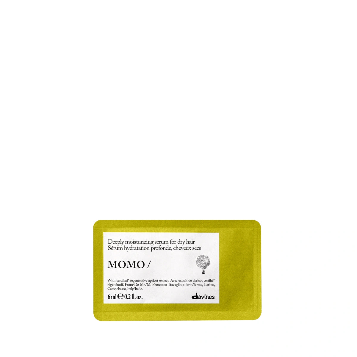 Davines MOMO Quenching Fluid 6 ml – głębokie nawilżenie, miękkość i ochrona termiczna włosów