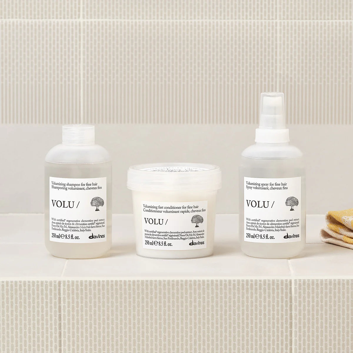 Davines VOLU Shampoo 250 ml + VOLU Conditioner 250 ml + VOLU Hair Mist 250 ml