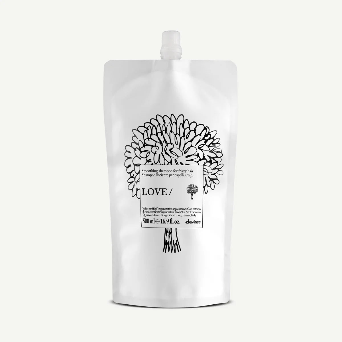 Davines LOVE Smoothing Shampoo Refill 500 ml – szampon wygładzający do włosów puszących się