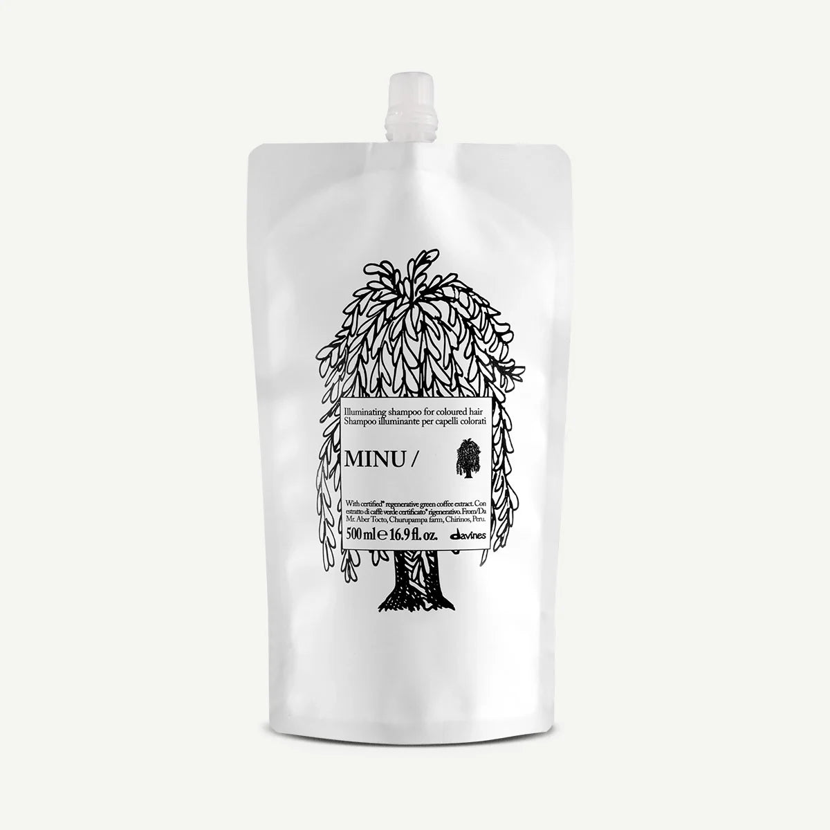 Davines MINU Shampoo Refill 500 ml – szampon do włosów farbowanych
