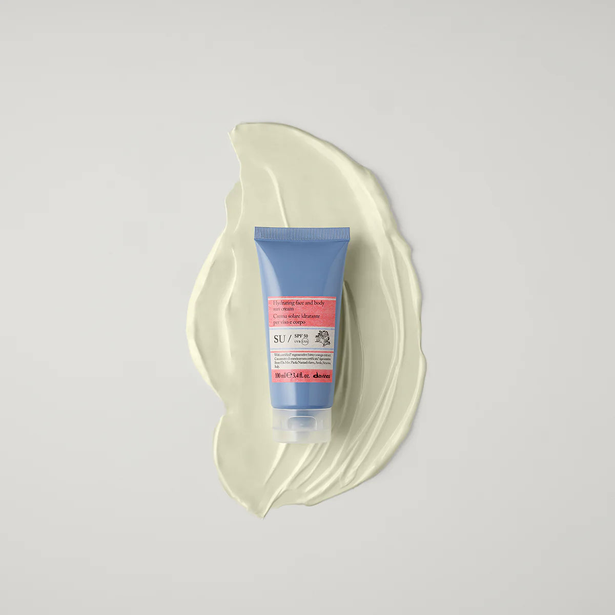 Davines SU Protective Cream SPF 50 100 ml – Nawilżający krem przeciwsłoneczny do twarzy i ciała SPF 50