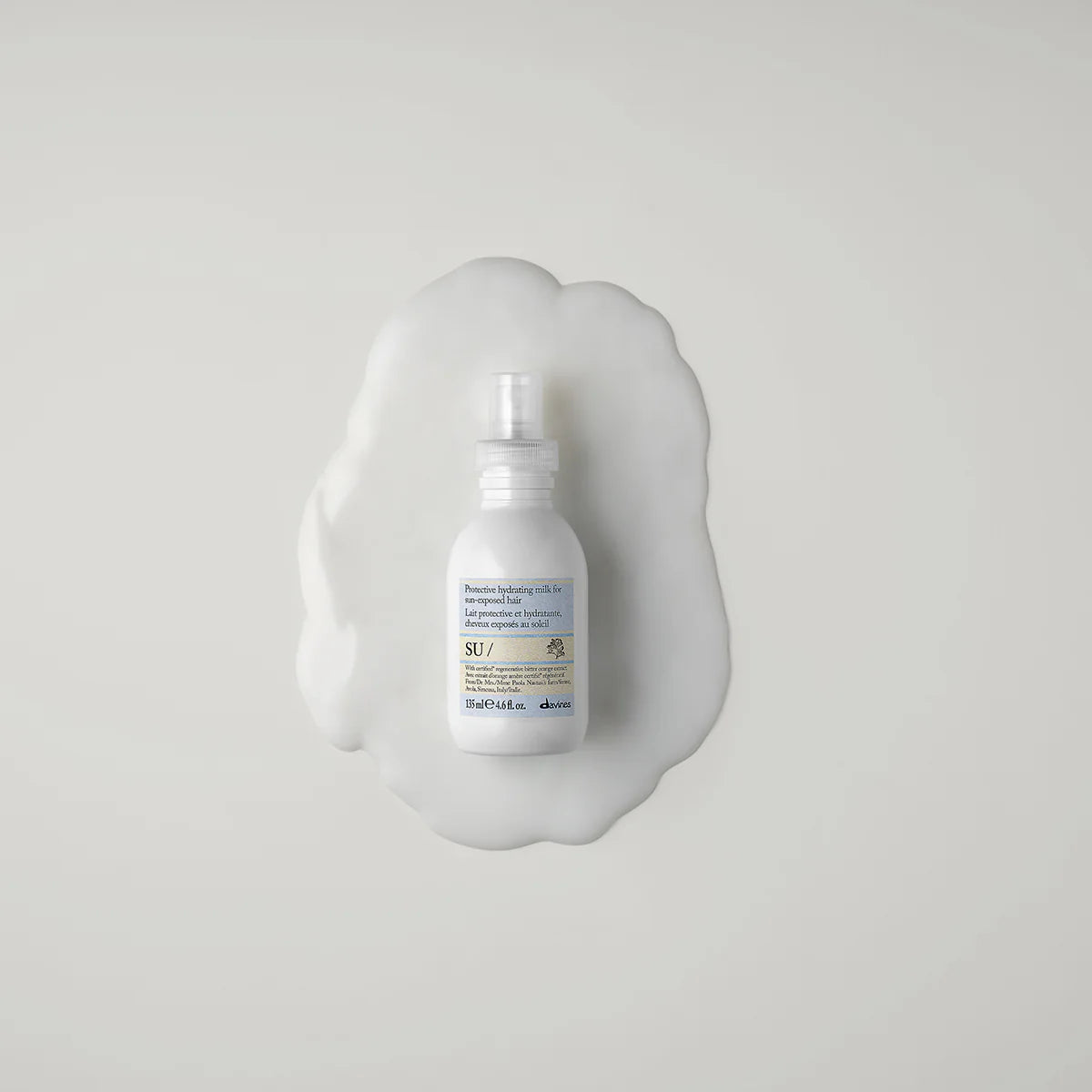Davines SU Hair Milk 135 ml – Ochronne mleczko bez spłukiwania z filtrem UV do włosów