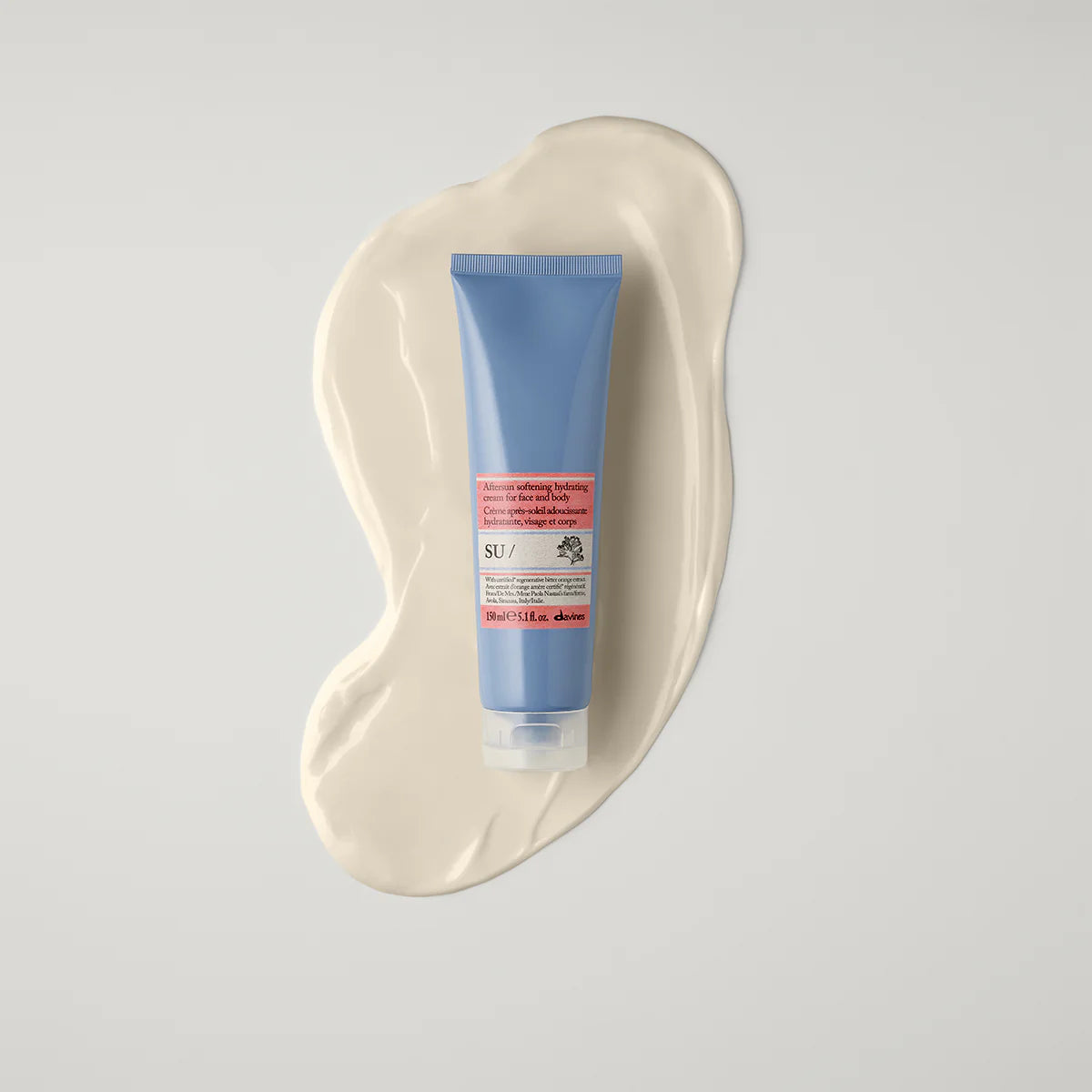 Davines SU Aftersun Cream 150 ml – Nawilżający krem po opalaniu do twarzy i ciała