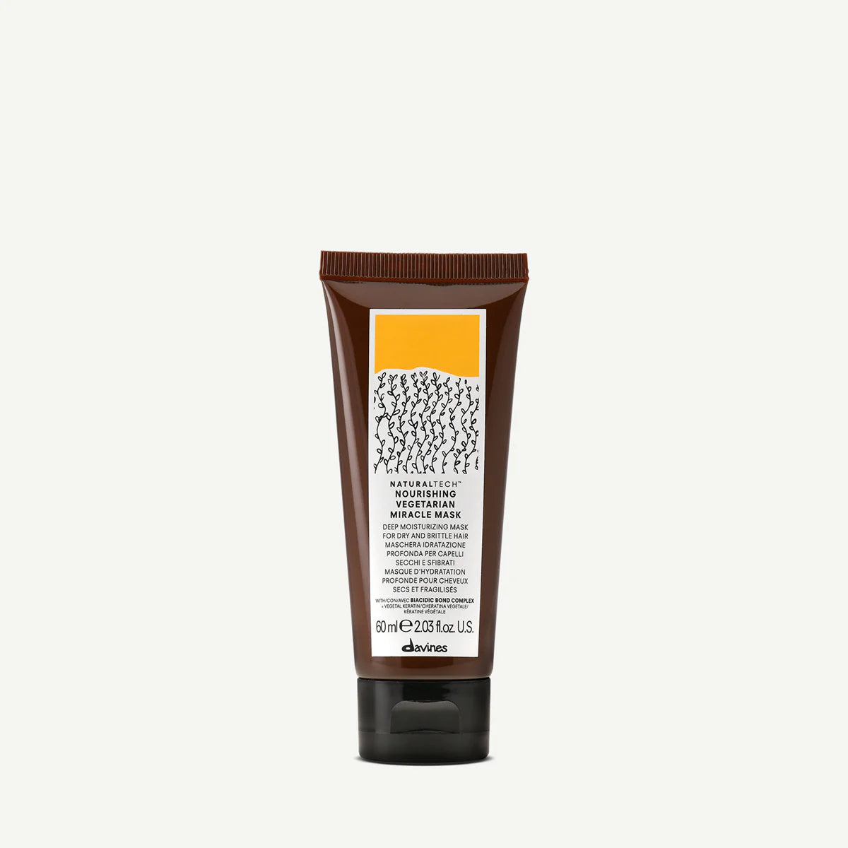 Davines Naturaltech Nourishing Vegetarian Mask 60 ml – Intensywnie odżywcza maska do włosów suchych i zmatowiałych