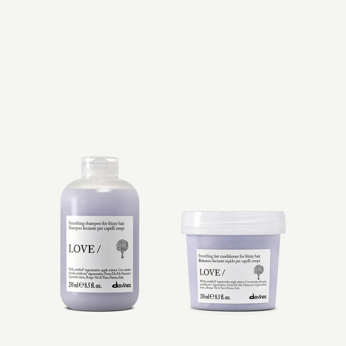 Davines LOVE Smoothing Shampoo 250 ml + LOVE Smoothing Conditioner 250 ml