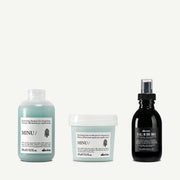 Zestaw Davines Minu Shampoo 250 ml + Minu Conditioner 250 ml + OI Milk 135 ml