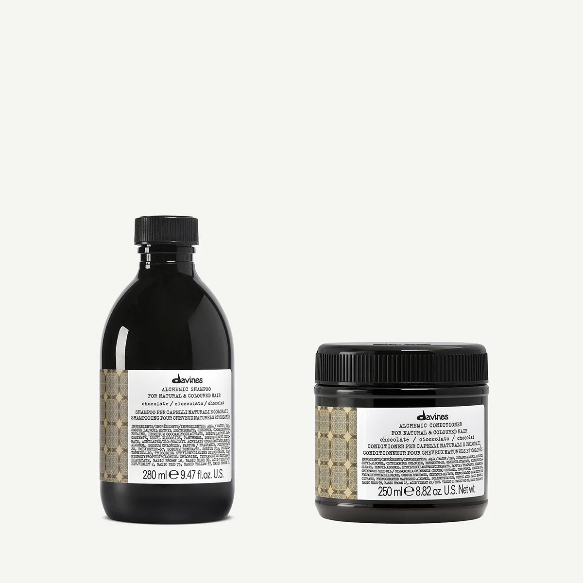 Zestaw Davines Alchemic Shampoo Chocolate 280 ml + Alchemic Conditioner Chocolate 250 ml