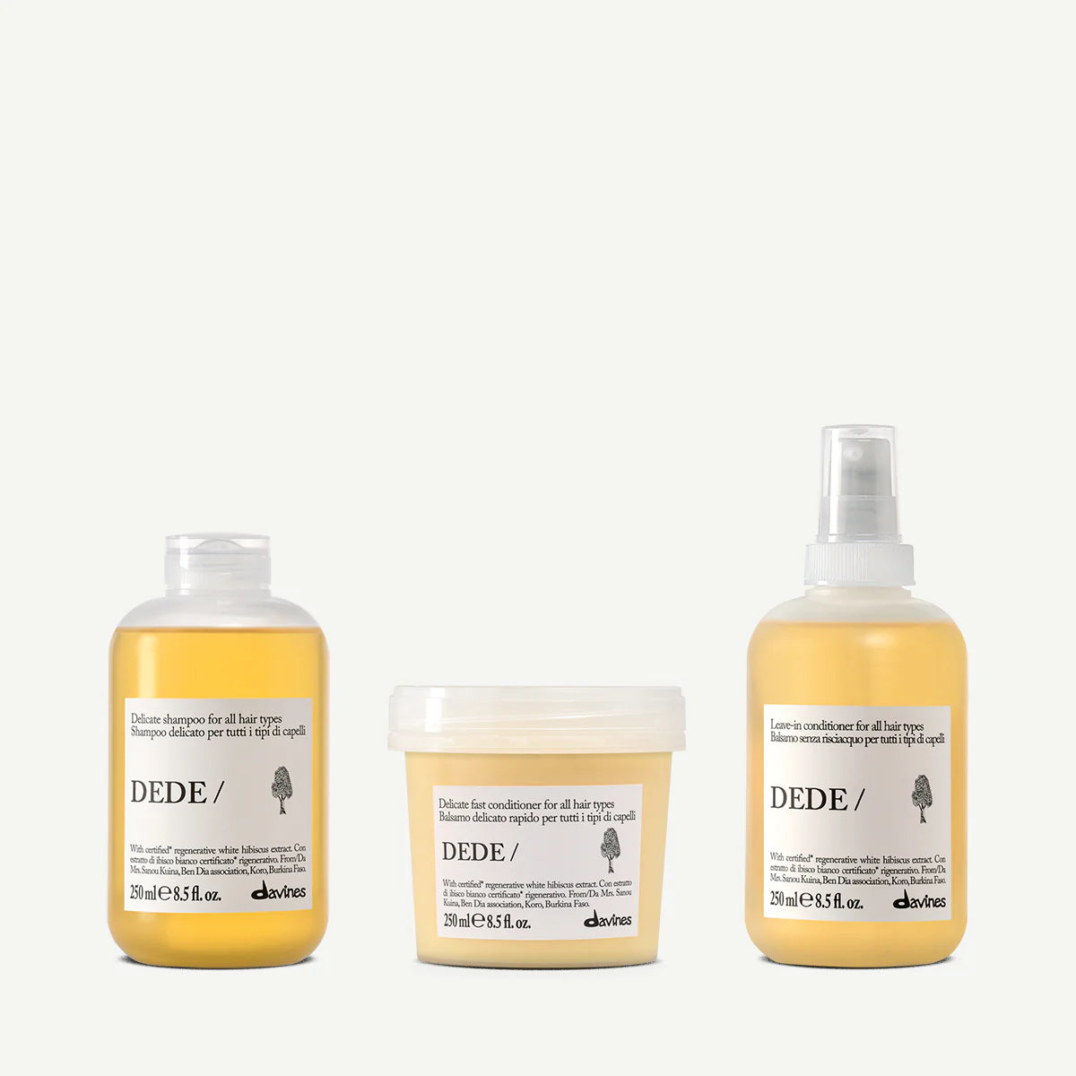 Davines DEDE Shampoo 250 ml + DEDE Conditioner 250 ml + DEDE Hair Mist 250 ml