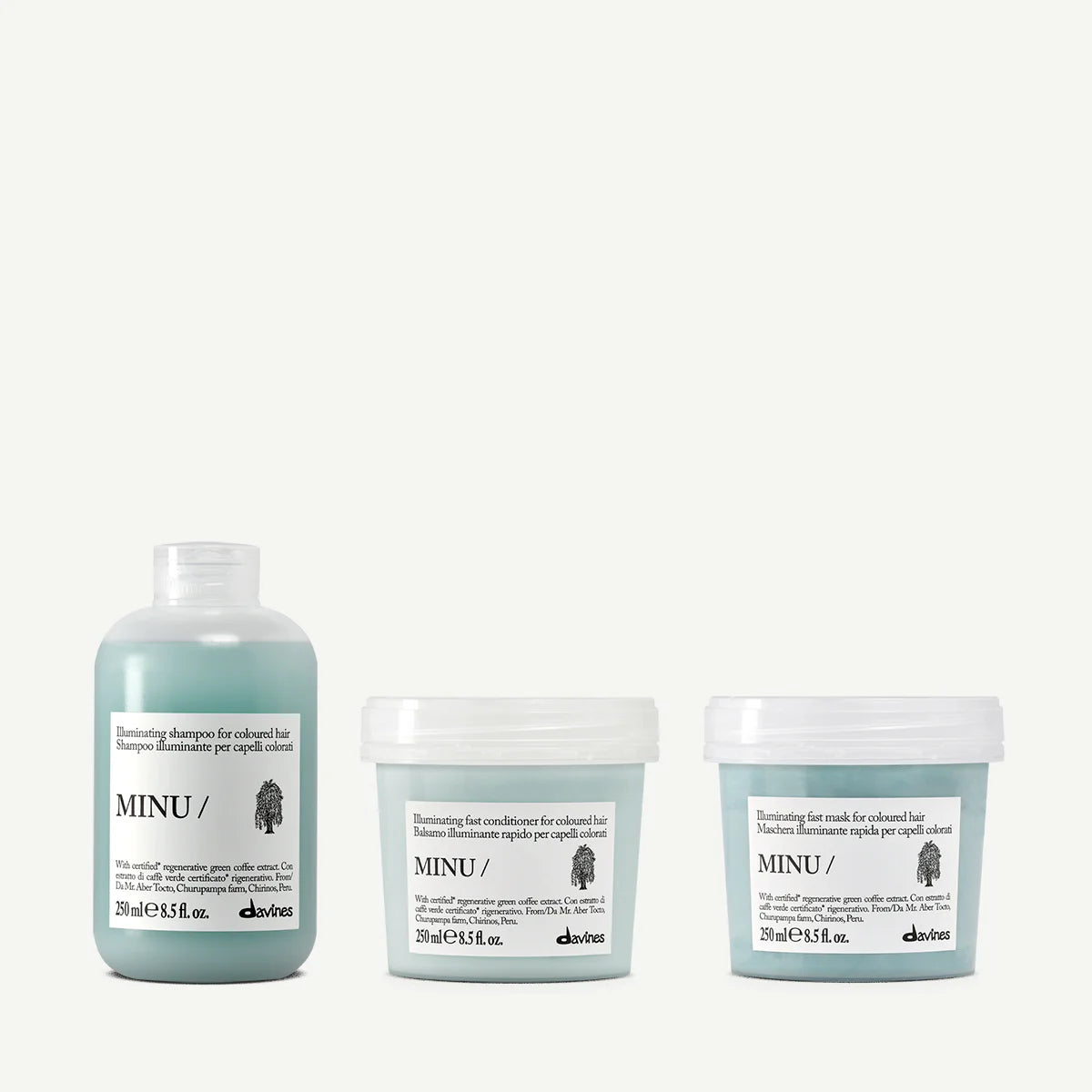 Davines MINU Shampoo 250 ml + MINU Conditioner 250 ml + MINU Hair Mask 250 ml
