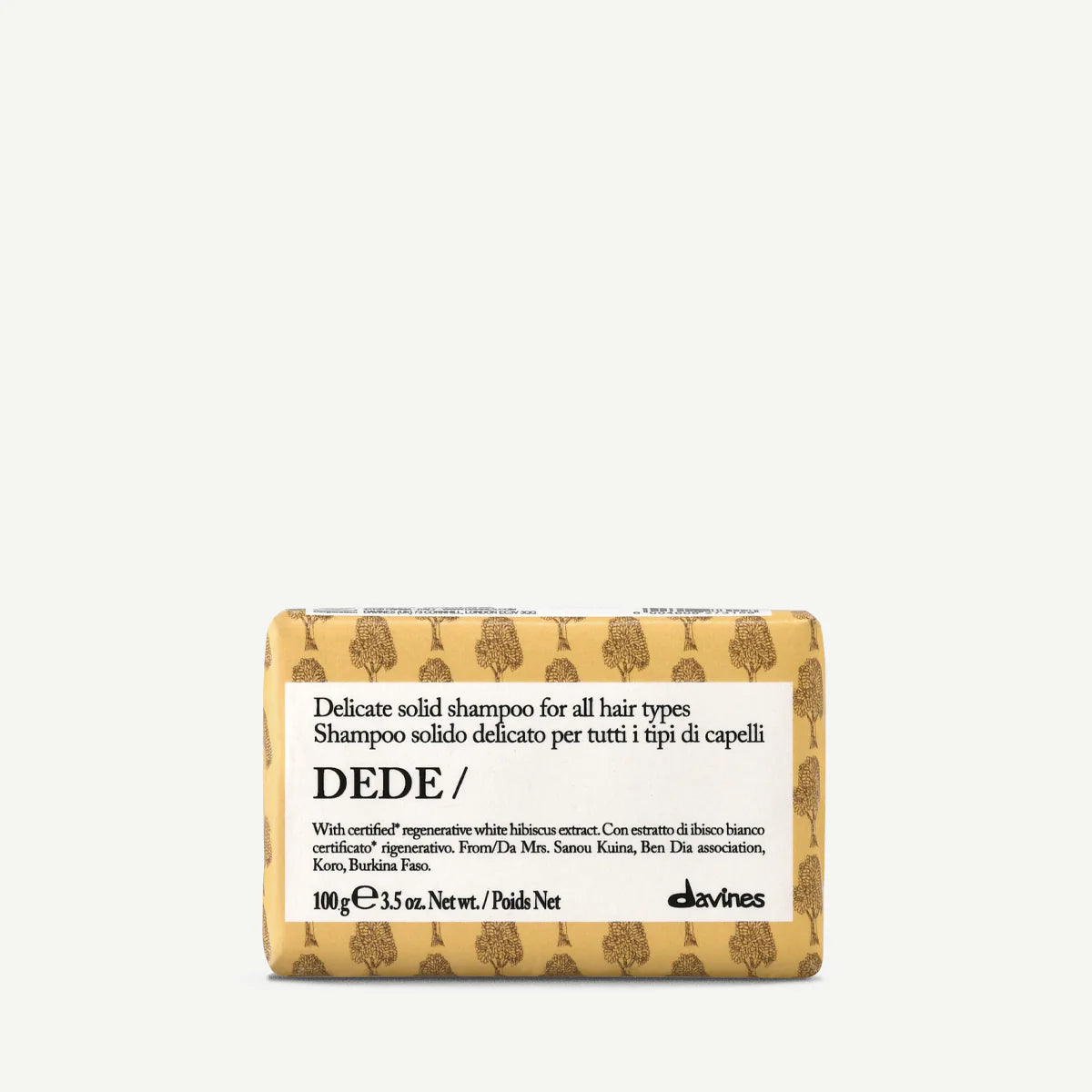 DAVINES NEW ESSENTIAL HAIRCARE szampon do włosów w kostce DEDE Shampoo 100 g