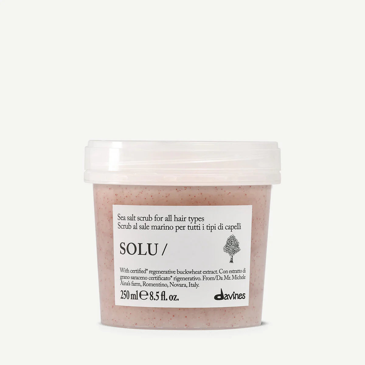 DAVINES NEW ESSENTIAL HAIRCARE peeling do włosów i skóry głowy SOLU Salt Scrub 250 ml