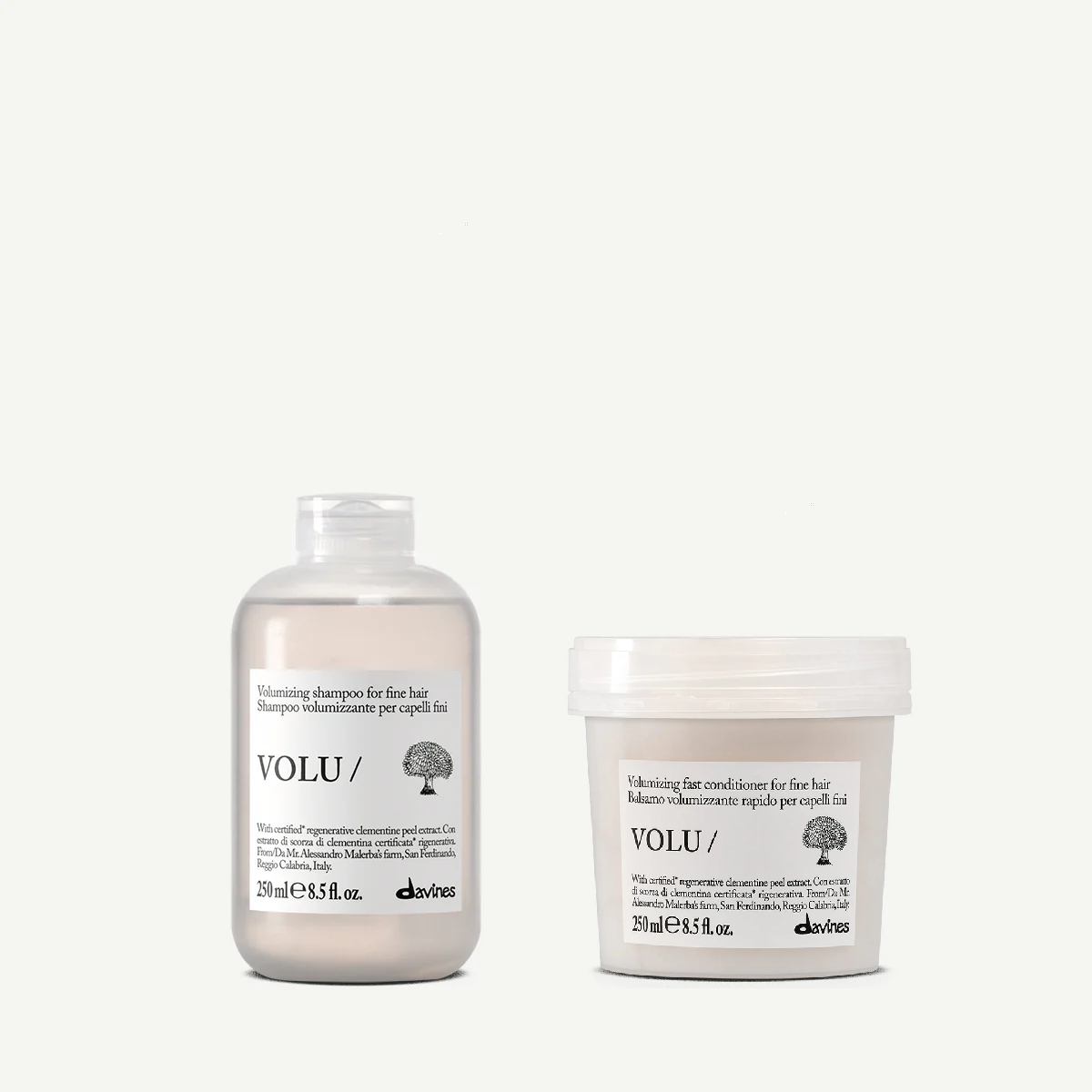 Davines VOLU Shampoo 250 ml + VOLU Conditioner 250 ml