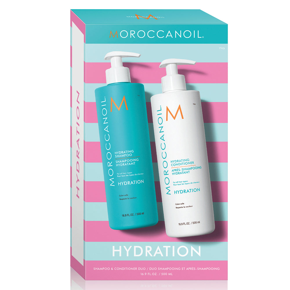 Moroccanoil Hydration nawilżający zestaw do włosów suchych | szampon 500ml, odżywka 500ml