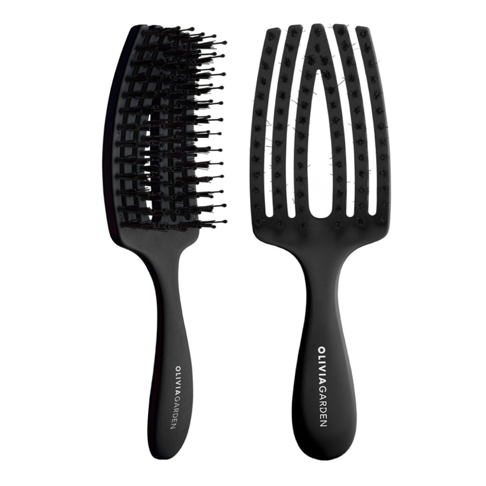 OLIVIA GARDEN Finger Brush Mini Care Kids Black szczotka do rozczesywania włosów