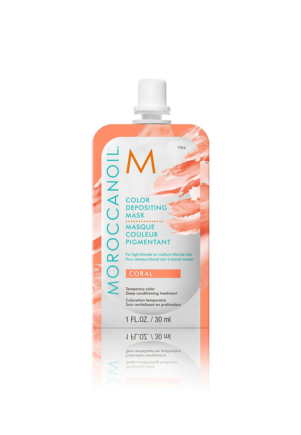 Moroccanoil Color Depositing Mask Coral 30 ml – koralowy odcień i odżywienie włosów