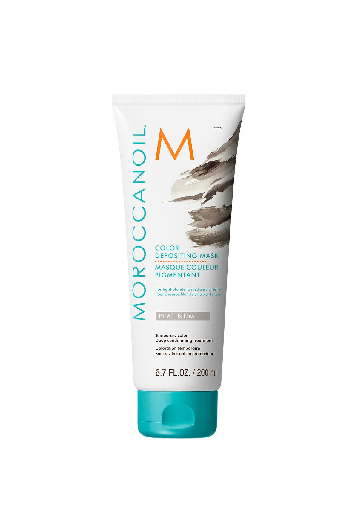 Moroccanoil Color Depositing Mask Platinum 200 ml – chłodny blond bez żółtych tonów