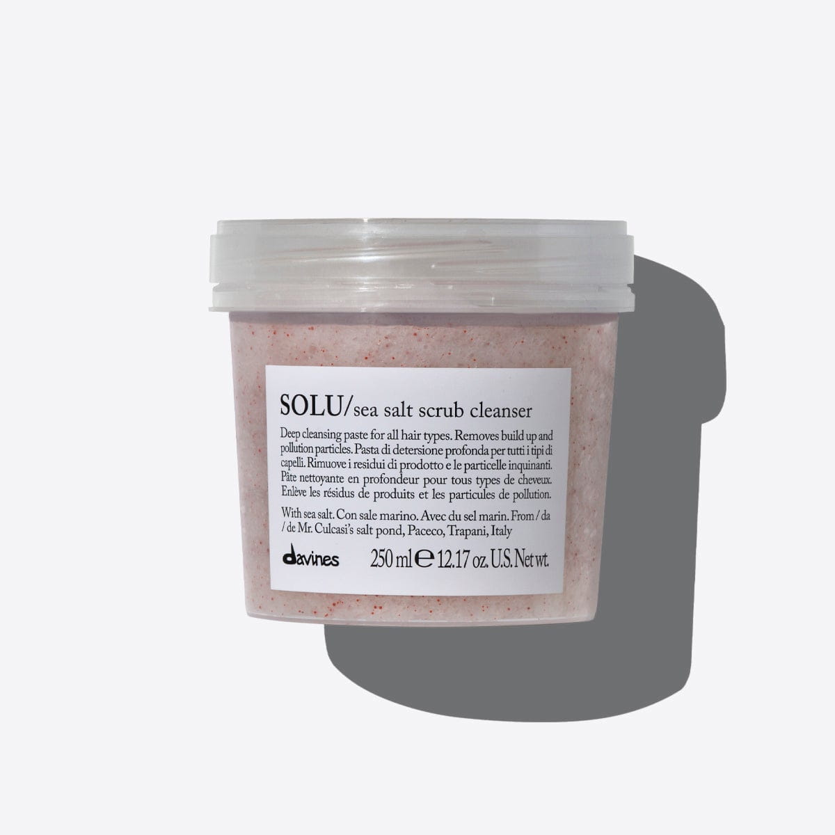 DAVINES SOLU SEA SALT SCRUB - OCZYSZCZAJĄCA PASTA DO WŁOSÓW ORAZ SKÓRY GŁOWY 250 ML