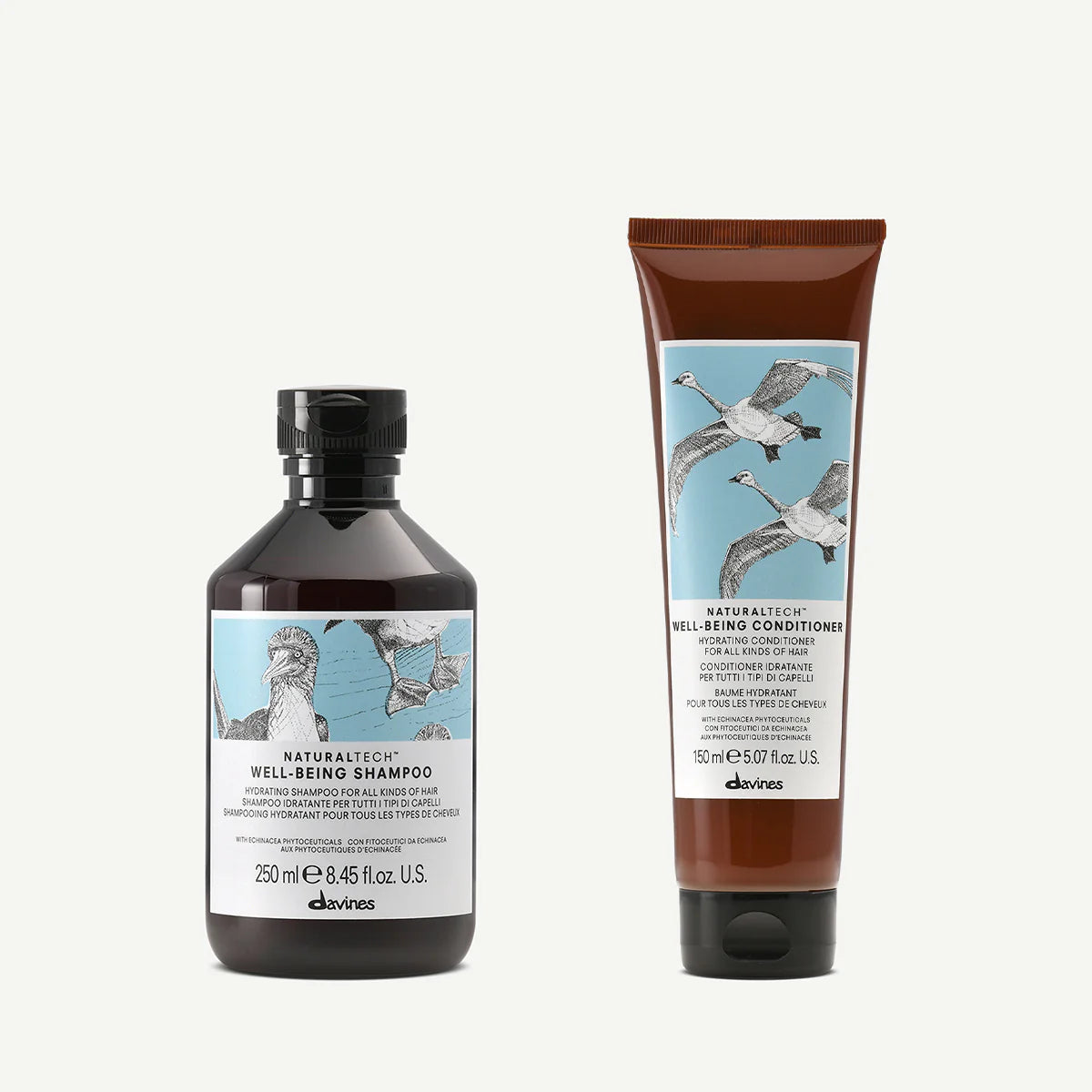 Zestaw Davines Naturaltech Well-being Shampoo 250 ml + Well-being Conditioner 150 ml