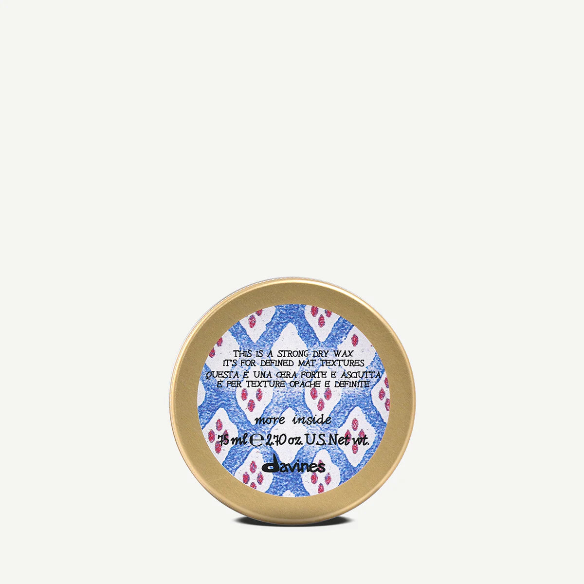 DAVINES MORE INSIDE wosk do włosów Strong Dry Wax 75 ml