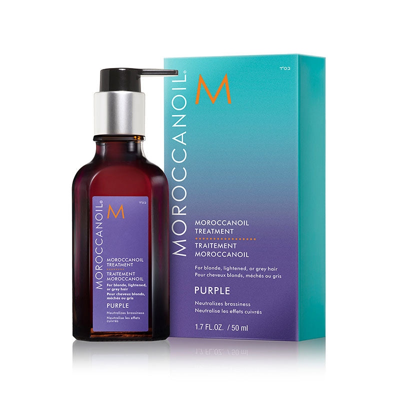 Moroccanoil Treatment Purple Kuracja tonująca 50 ml – neutralizacja żółtych tonów i blask blondu