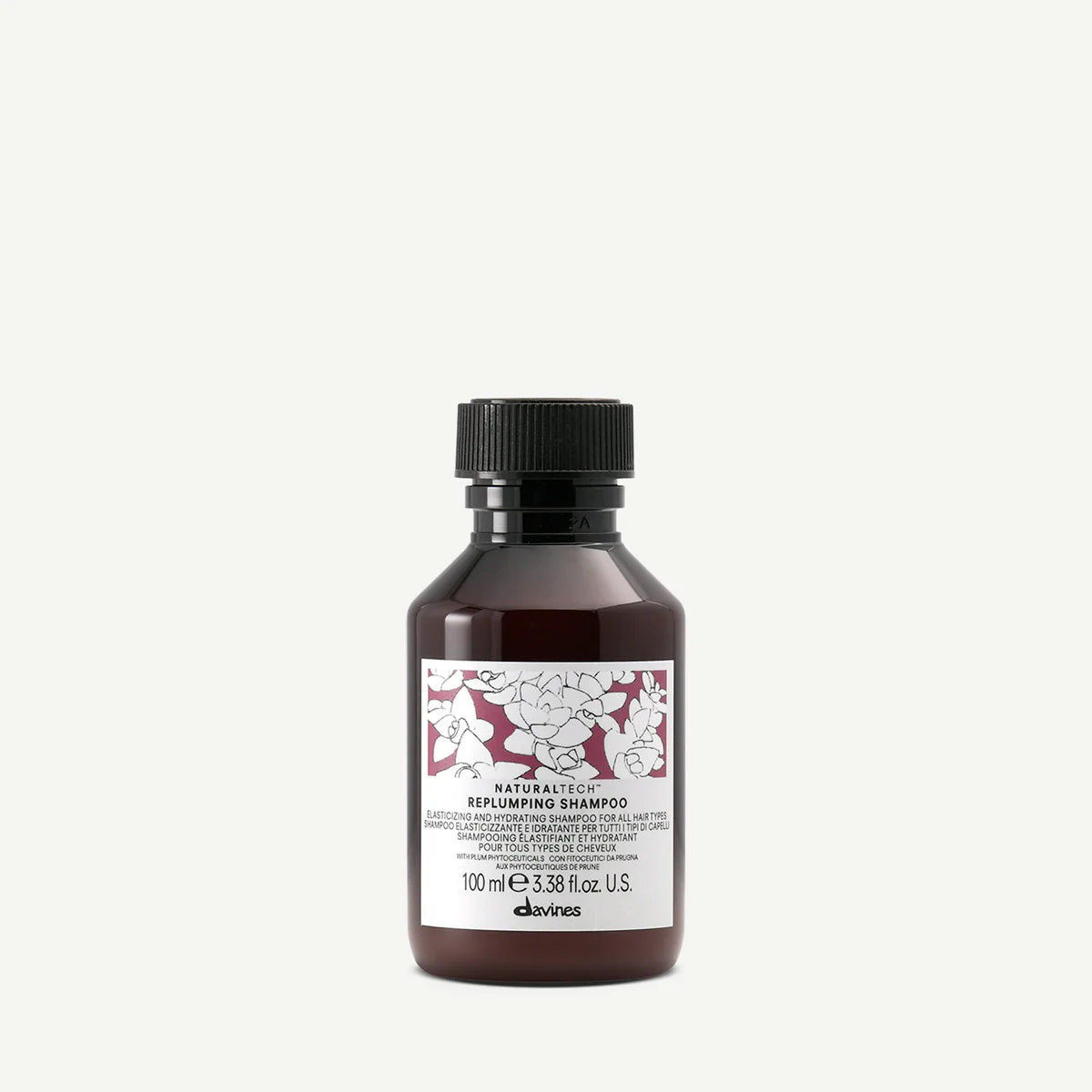 Davines Naturaltech Replumping Shampoo 100 ml – Nawilżający szampon zwiększający elastyczność włosów