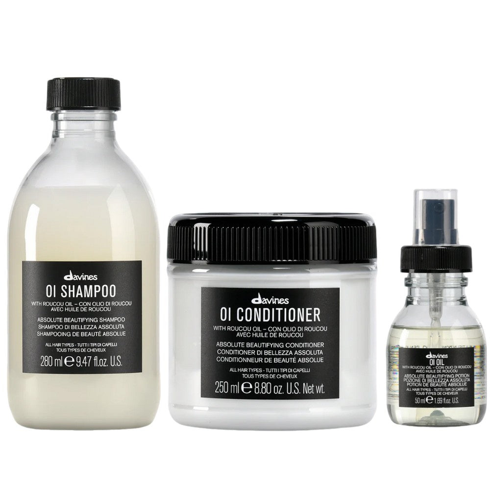 Zestaw Davines OI Shampoo 280 ml + OI Conditioner 250 ml + OI Oil 50 ml
