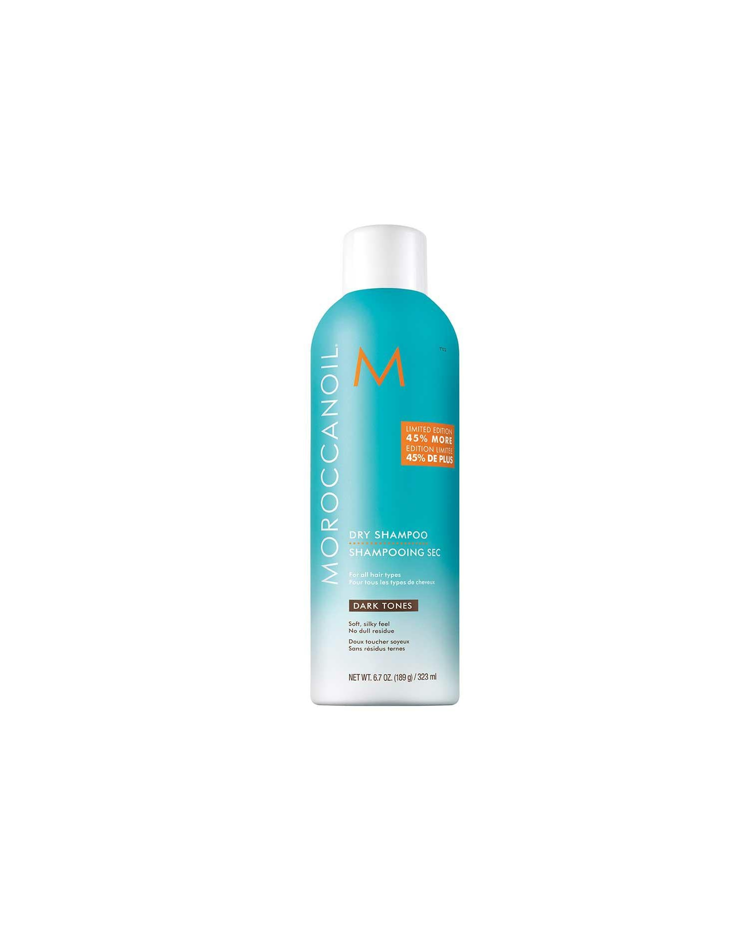 Moroccanoil Dry Shampoo Dark Tones Suchy szampon do włosów ciemnych 323 ml – odświeżenie i objętość bez mycia