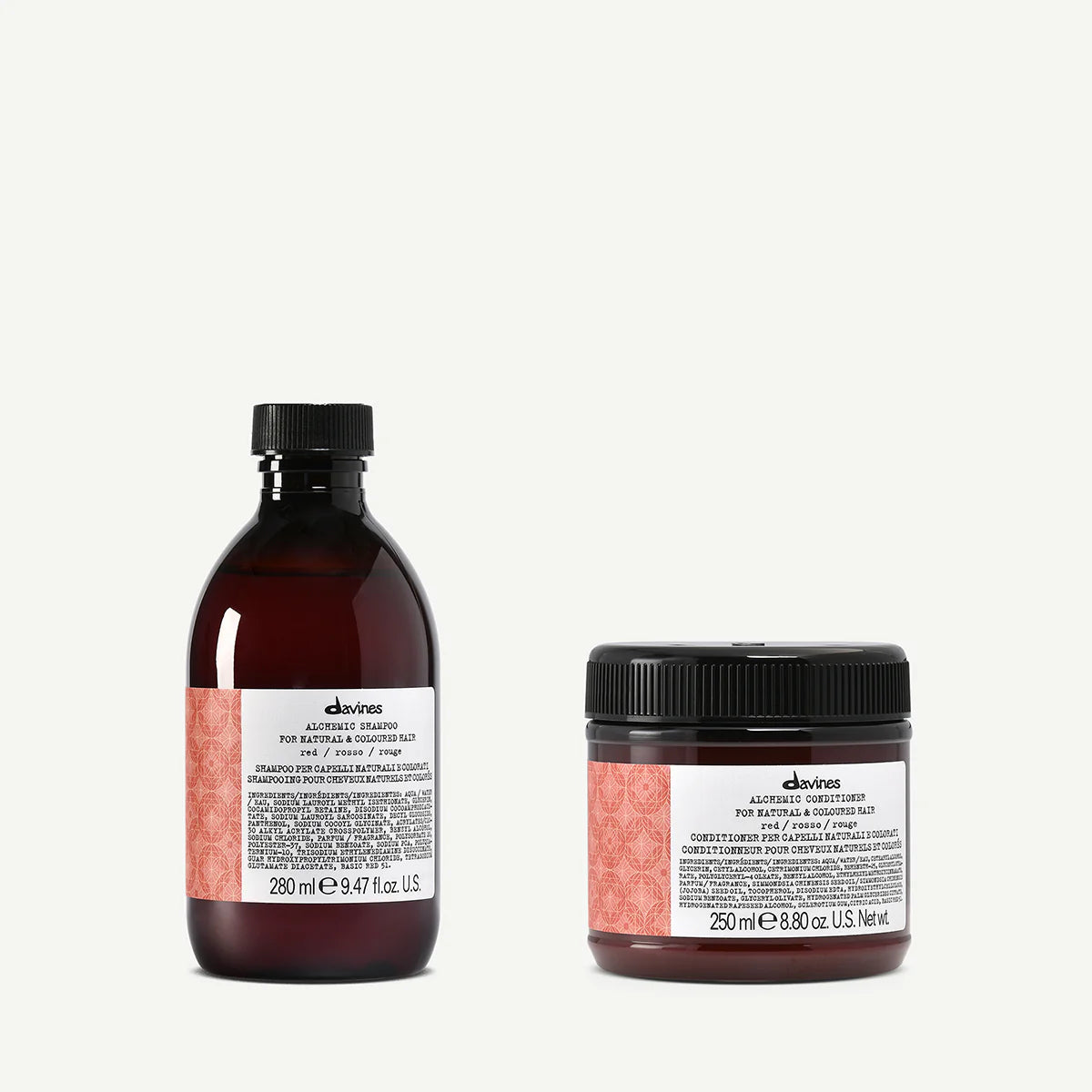 Zestaw Davines Alchemic Shampoo Red 280 ml + Alchemic Conditioner Red 250 ml